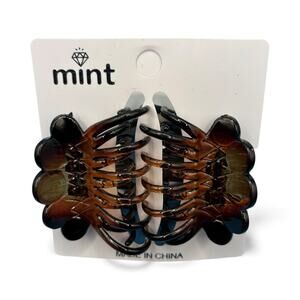 Tortoise Shell Hair Claw Clips Set